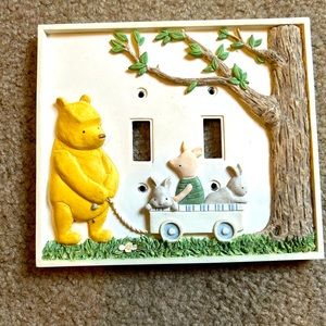 Vintage look Winnie the Pooh lightswitch cover